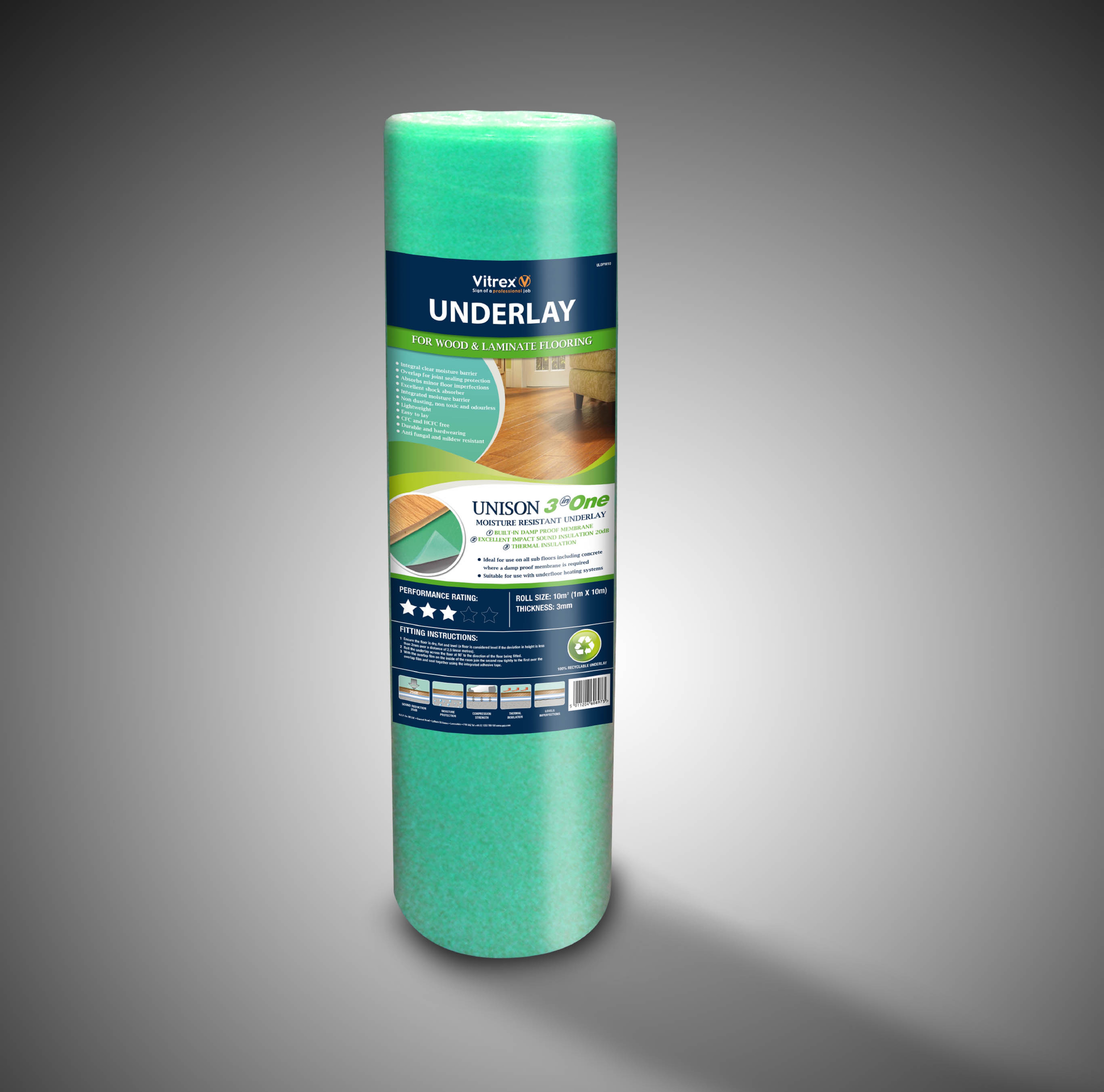 3 in One Moisture Resistant Underlay